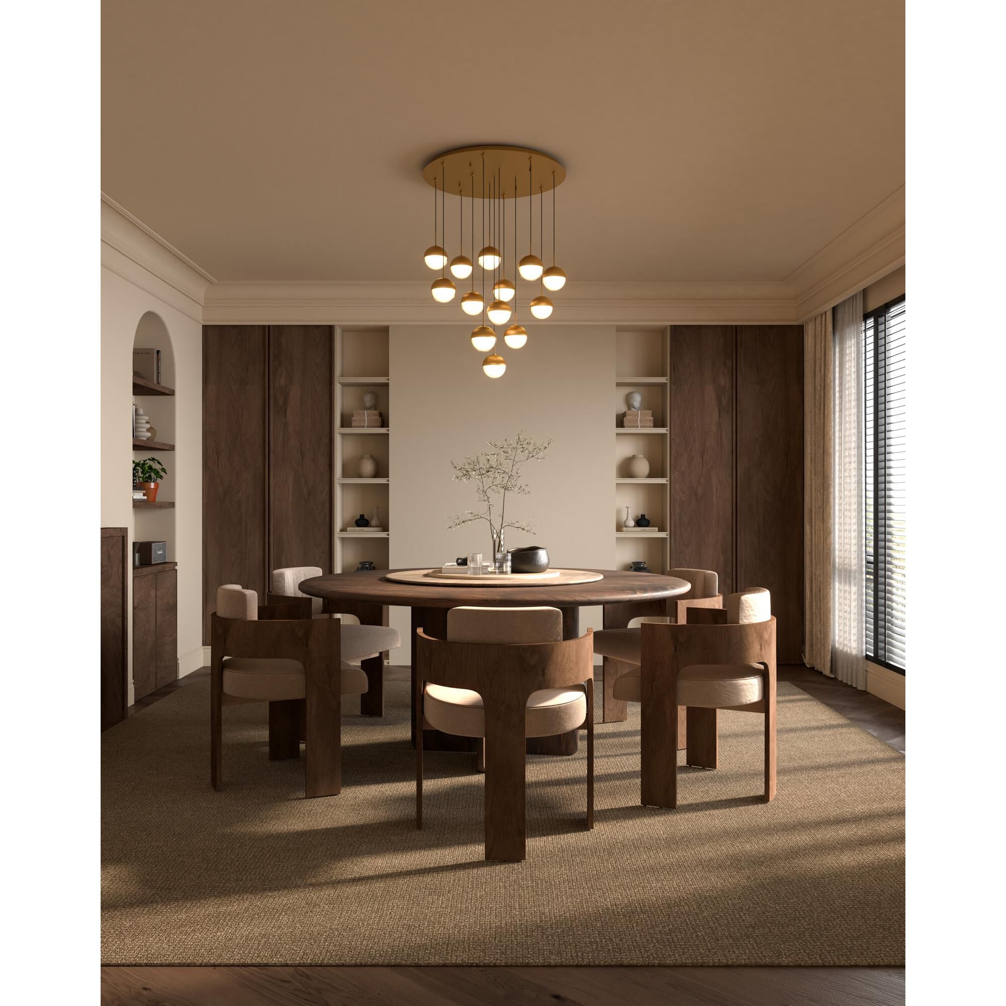 Shown in Brushed Gold finish