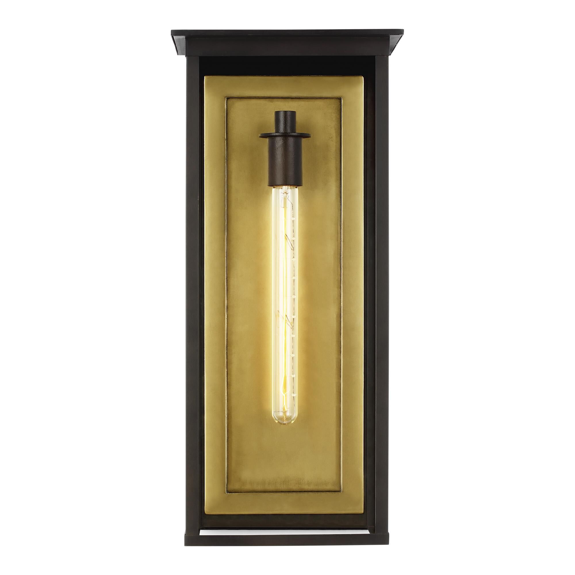 Shown in Heritage Copper finish and Clear Panels glass