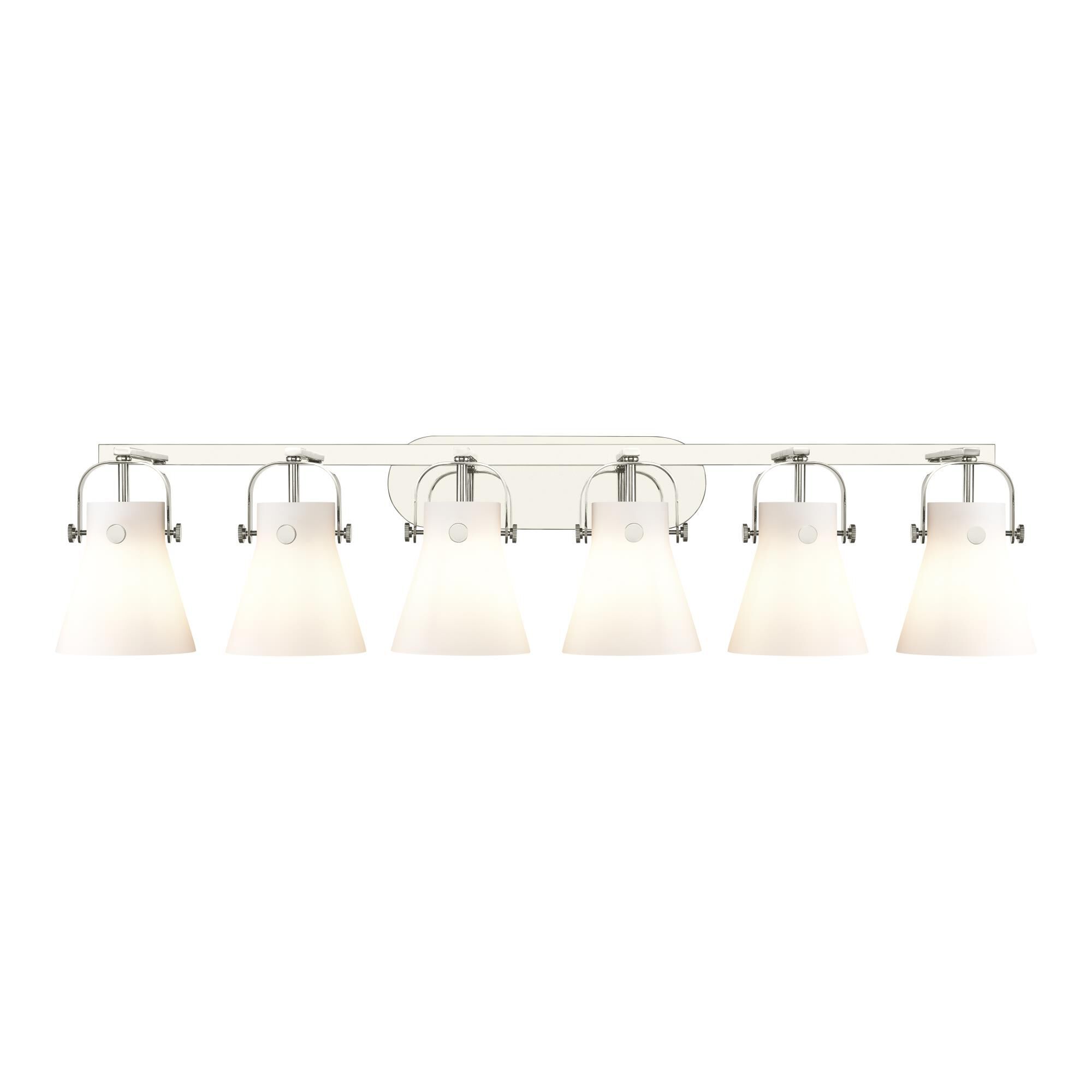 Bruno Marashlian Pilaster II Cone 46 Inch Bath Vanity Light by Innovations Lighting
