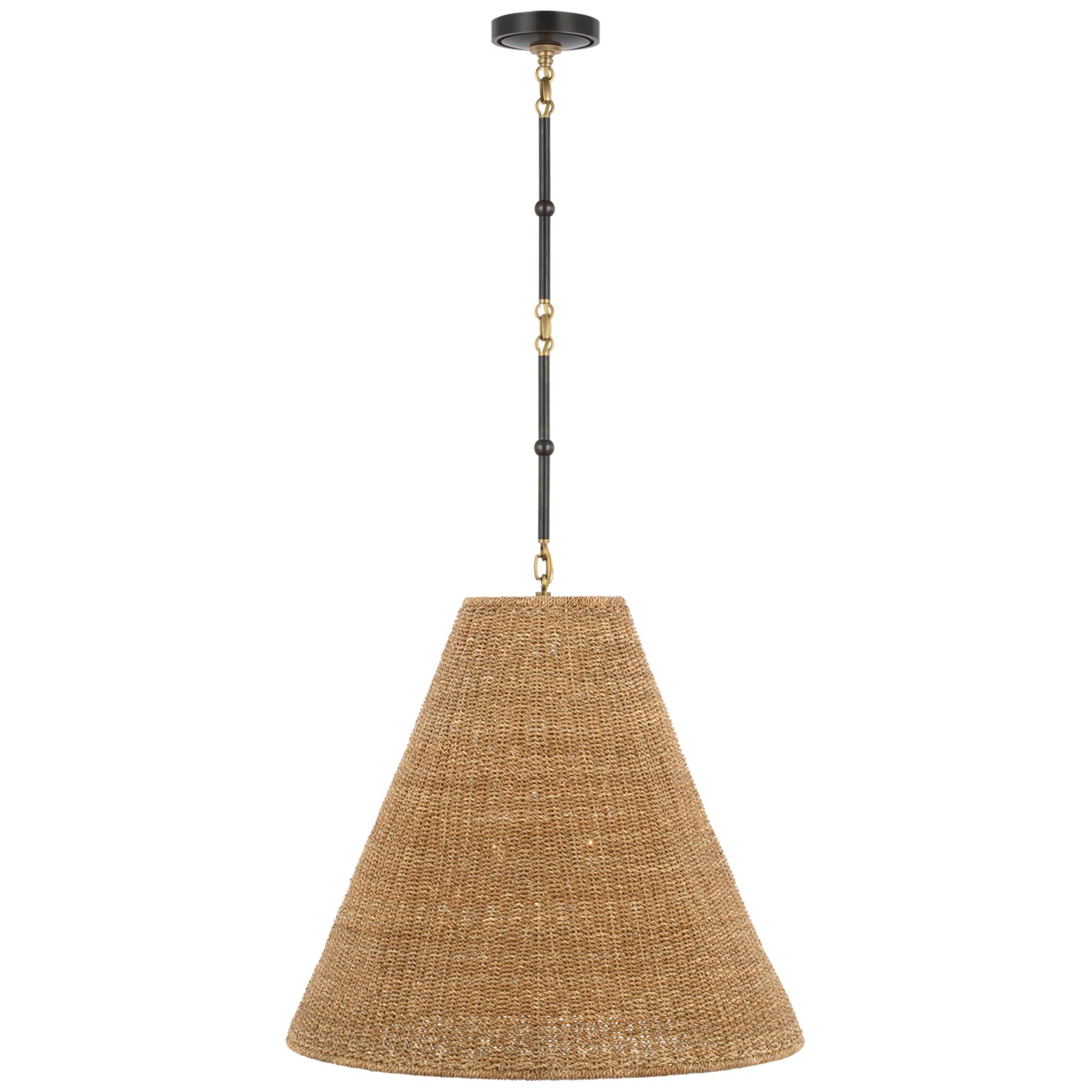 Shown in Bronze and Hand-Rubbed Antique Brass finish and Toast shade