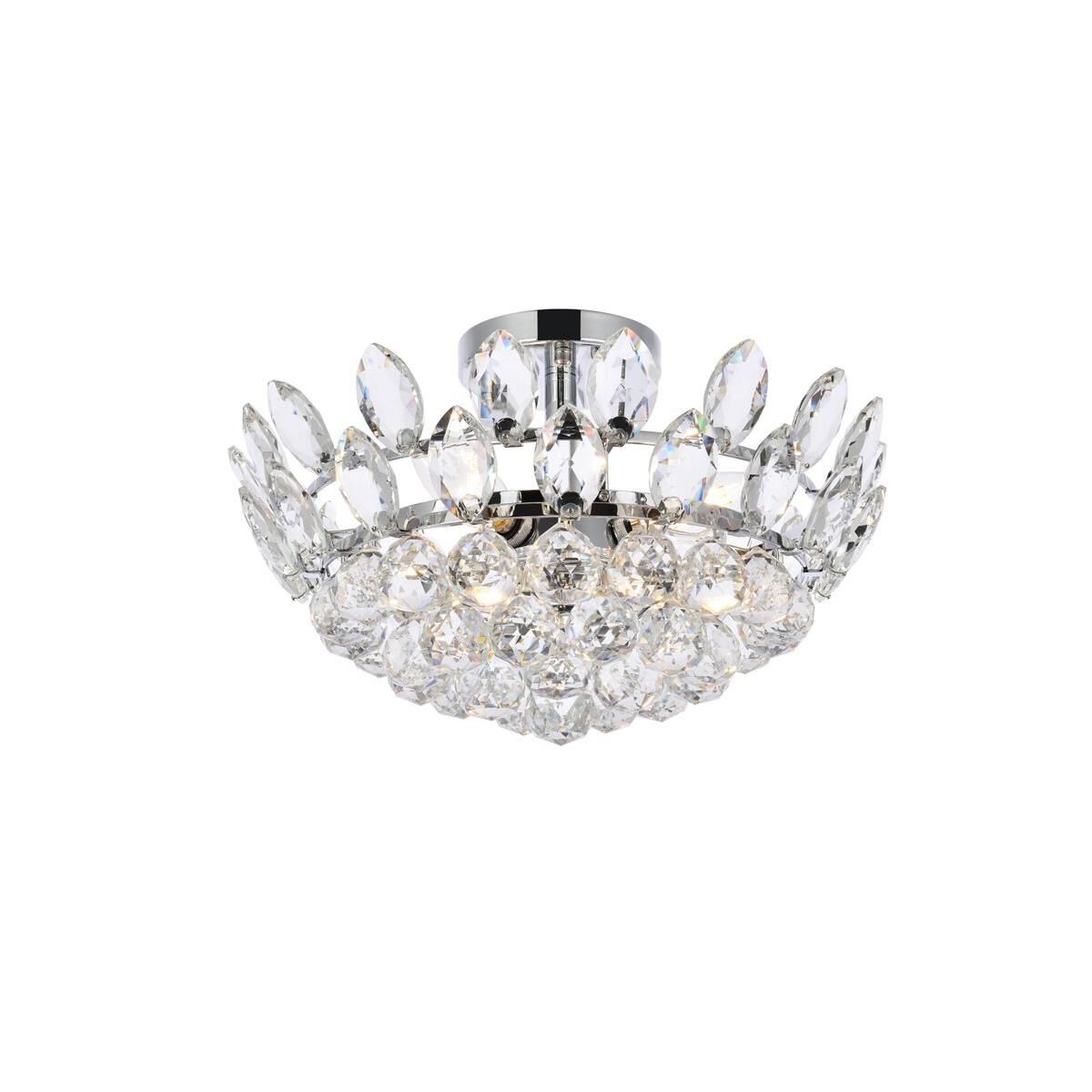 Emilia 16 Inch 3 Light Flush Mount by Elegant Lighting