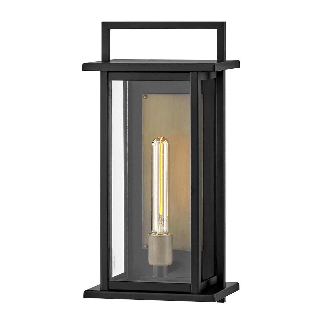 Shown in Black with Burnished Bronze Accents finish and Clear glass