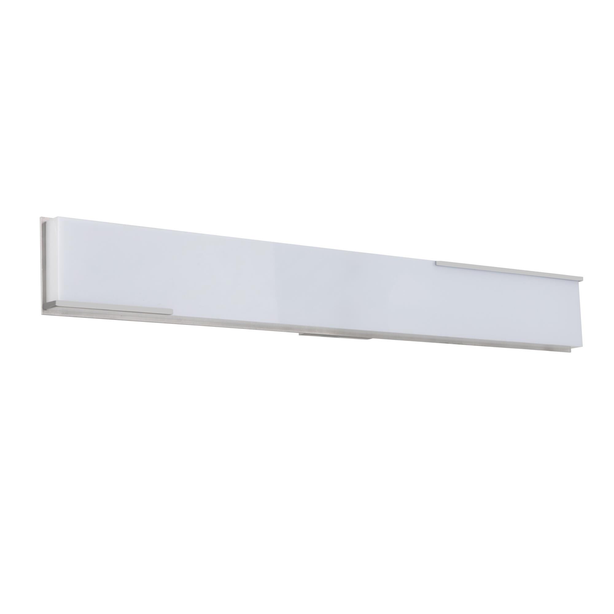 Shown in Brushed Polished Nickel finish and White Opal glass and Acrylic shade