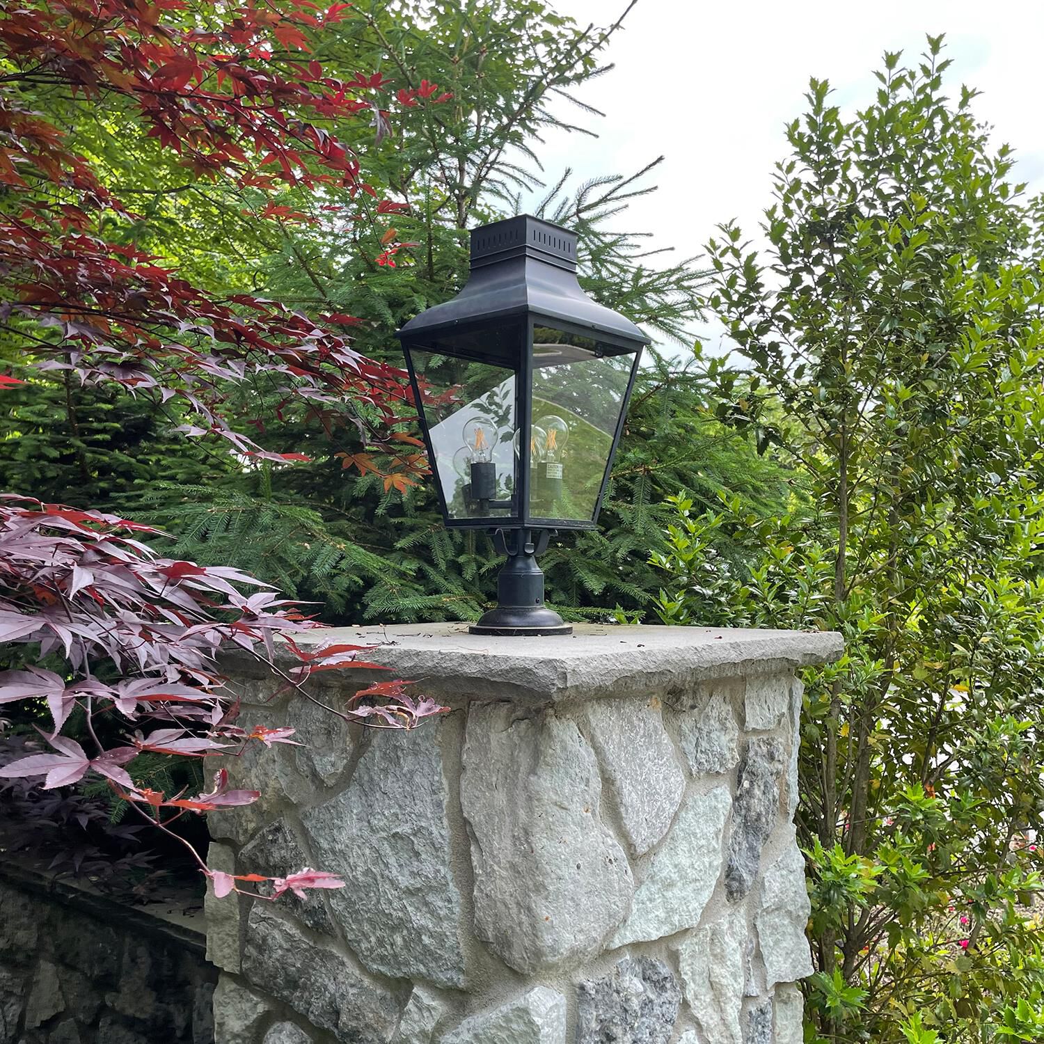Dumont 23 Inch Tall 3 Light Outdoor Post Lamp by Crystorama