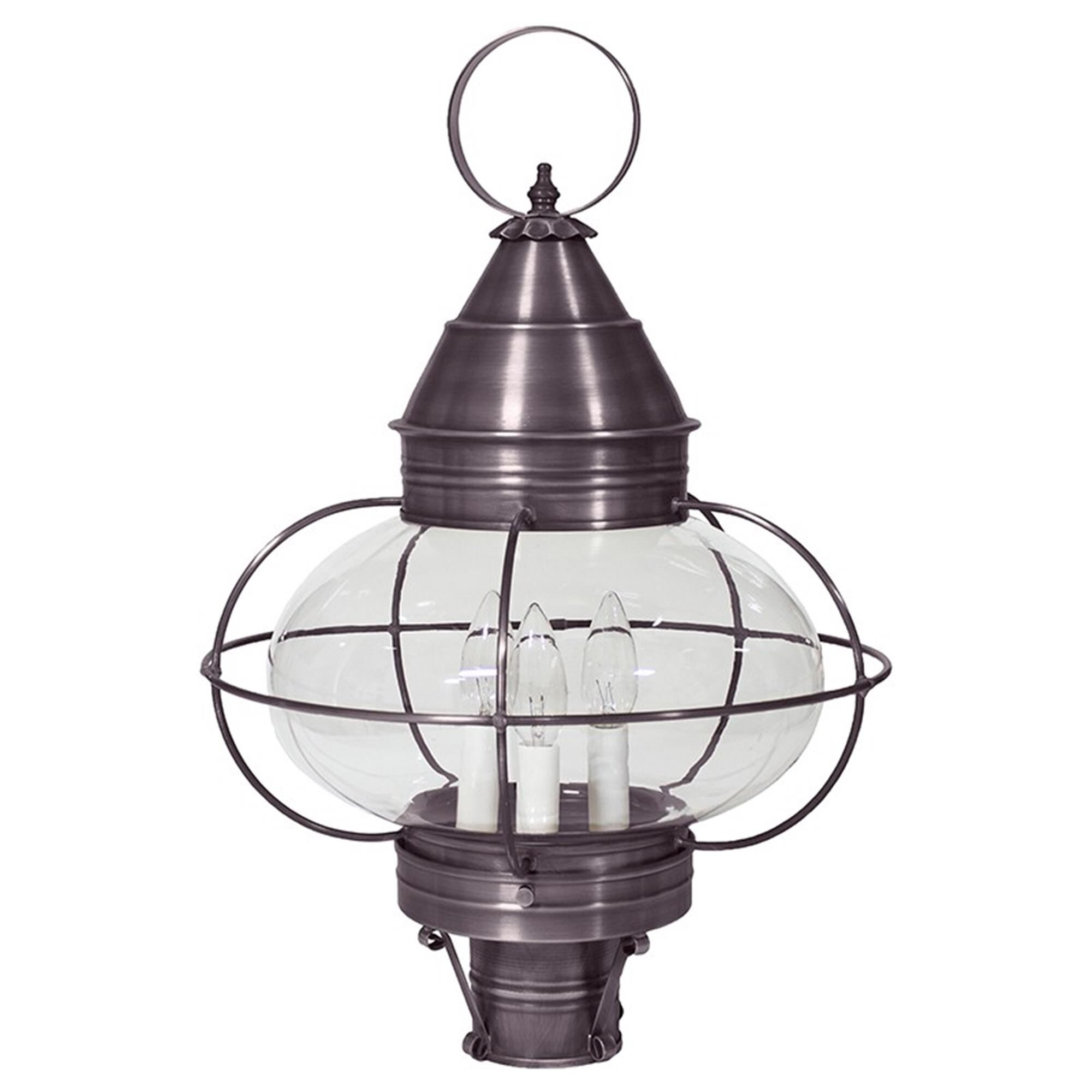Onion 22 Inch 3 Light Outdoor Post Lamp,