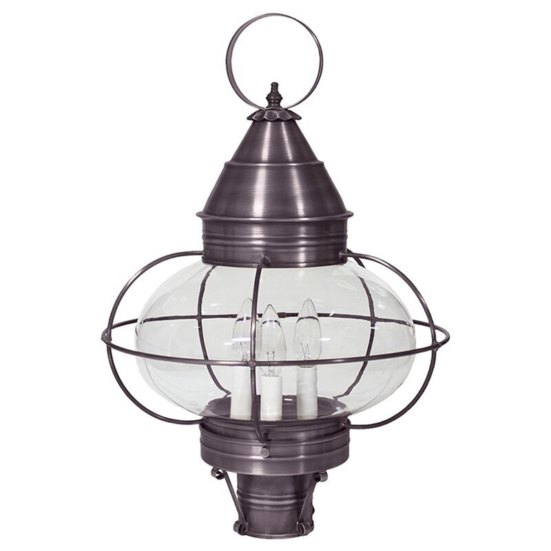 Onion 22 Inch 3 Light Outdoor Post Lamp by Northeast Lantern