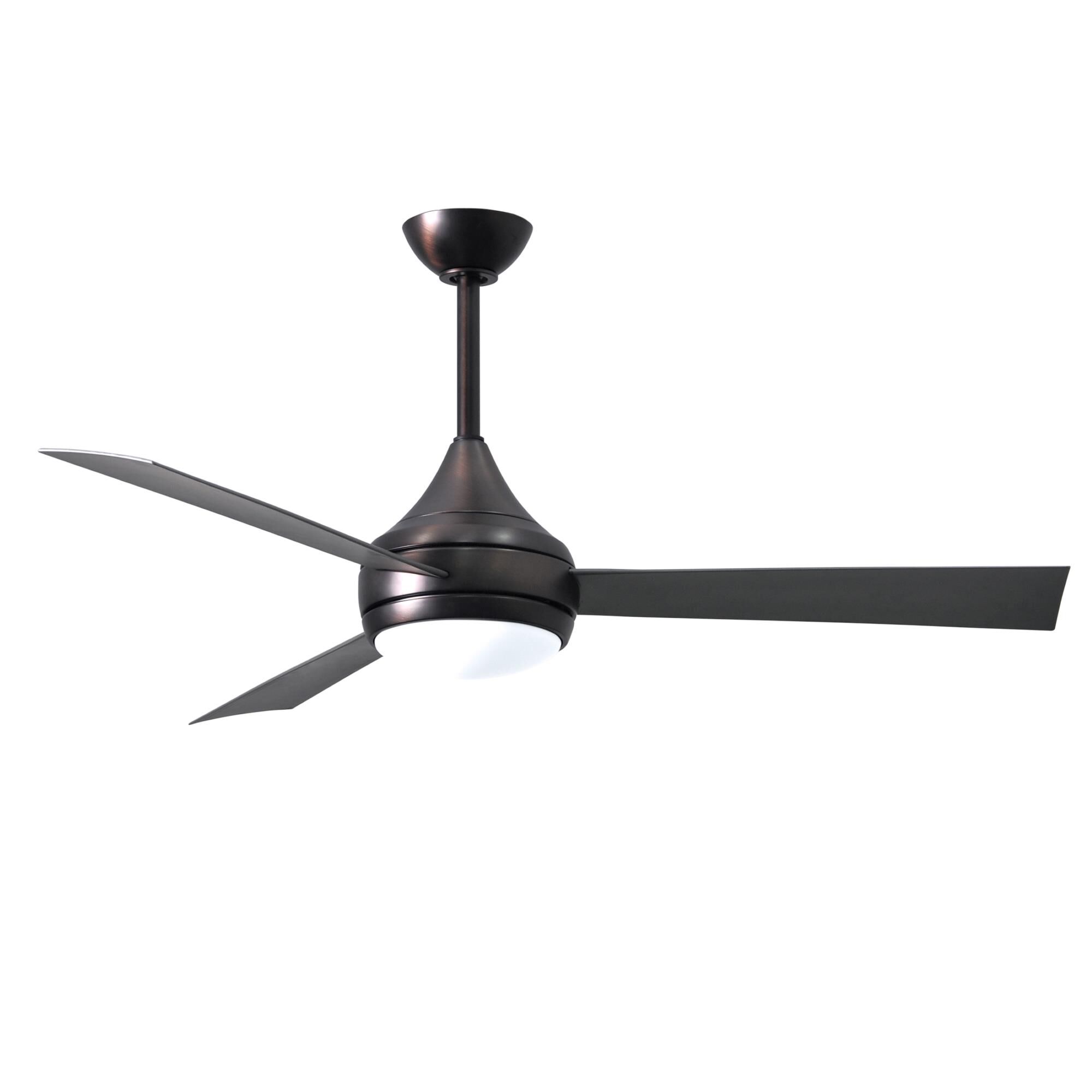 Donaire Outdoor Coastal Wet Rated 52 Inch Ceiling Fan with Light Kit by Matthews Fan Company