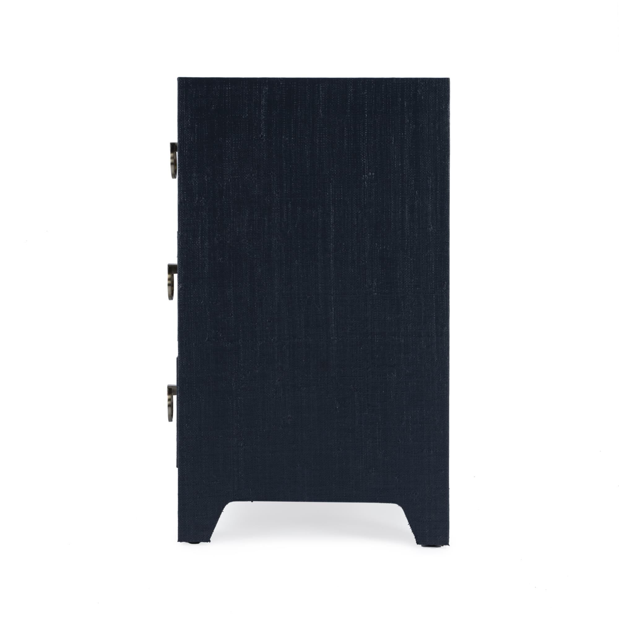 Shown in Dark Navy Raffia finish