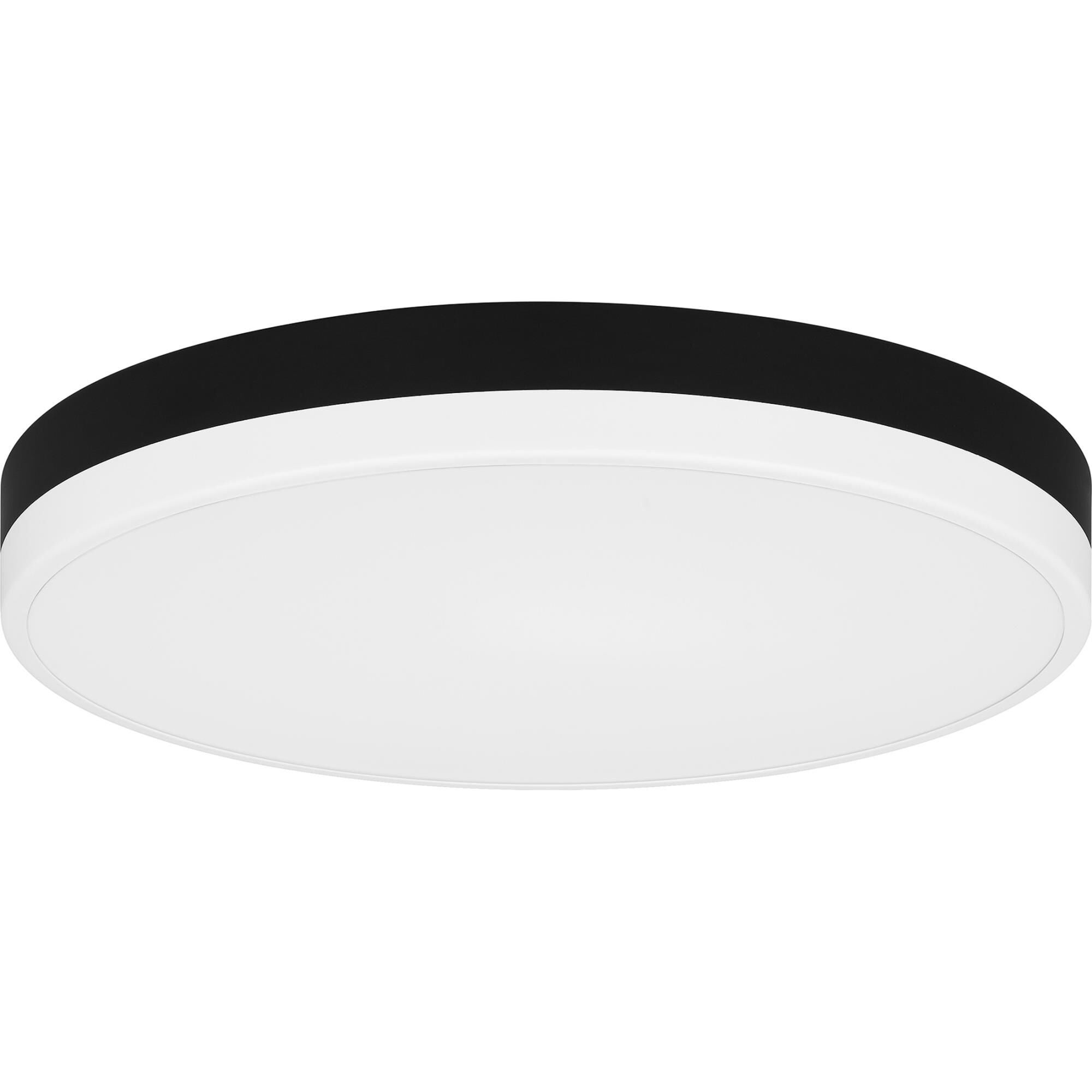 Shown in Matte Black White finish and White Acrylic shade