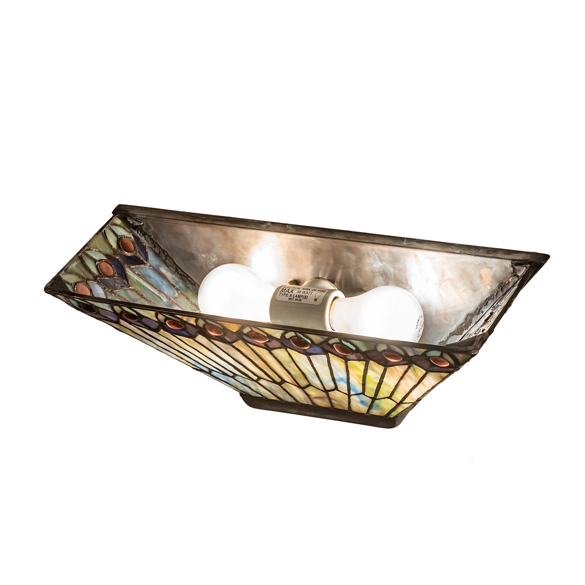 Shown with Mauve;Amber /Acrylic;Green;Blue;Violet glass