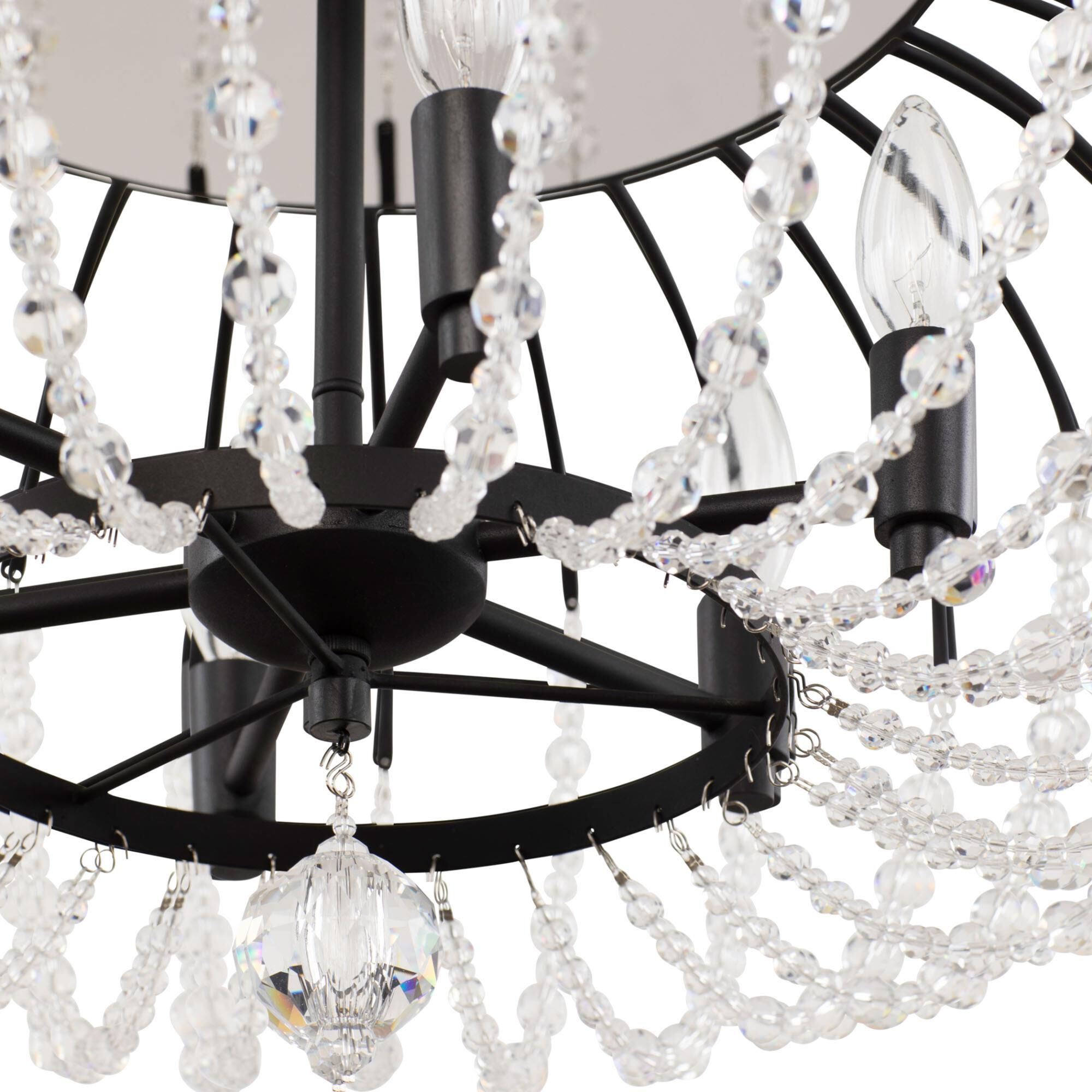 Voliere 24 Inch 6 Light Semi Flush Mount by Varaluz