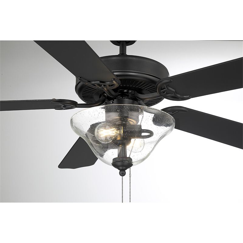 52 Inch Ceiling Fan with Light Kit by Meridian Lighting