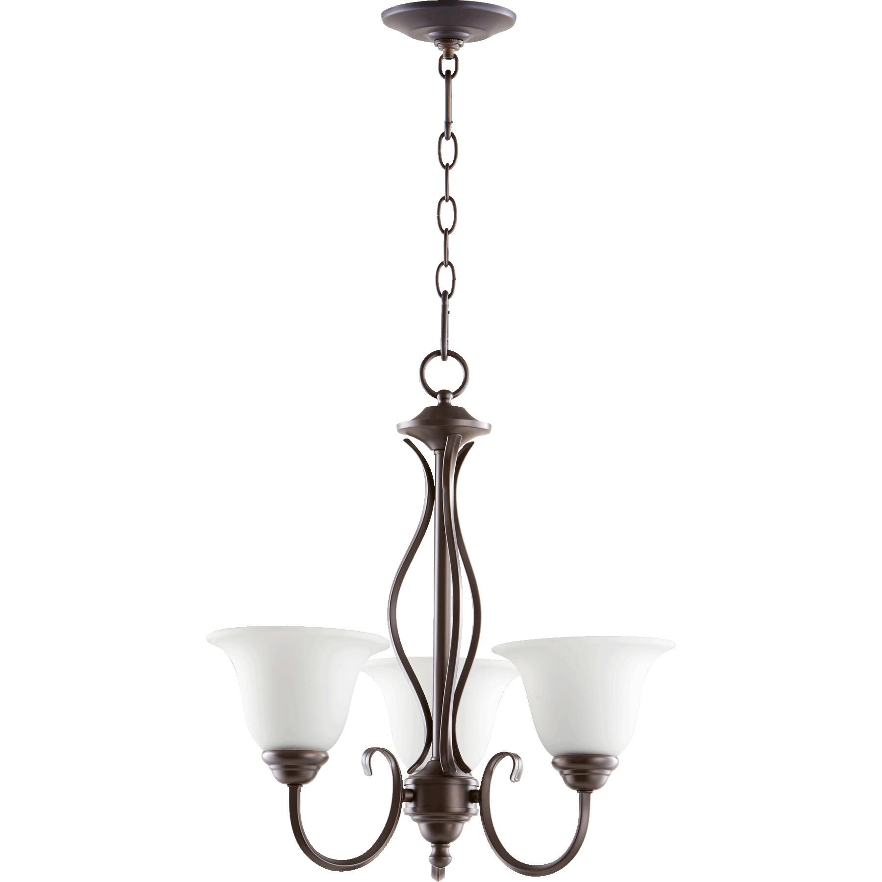Spencer 20 Inch 3 Light Mini Chandelier by Quorum International