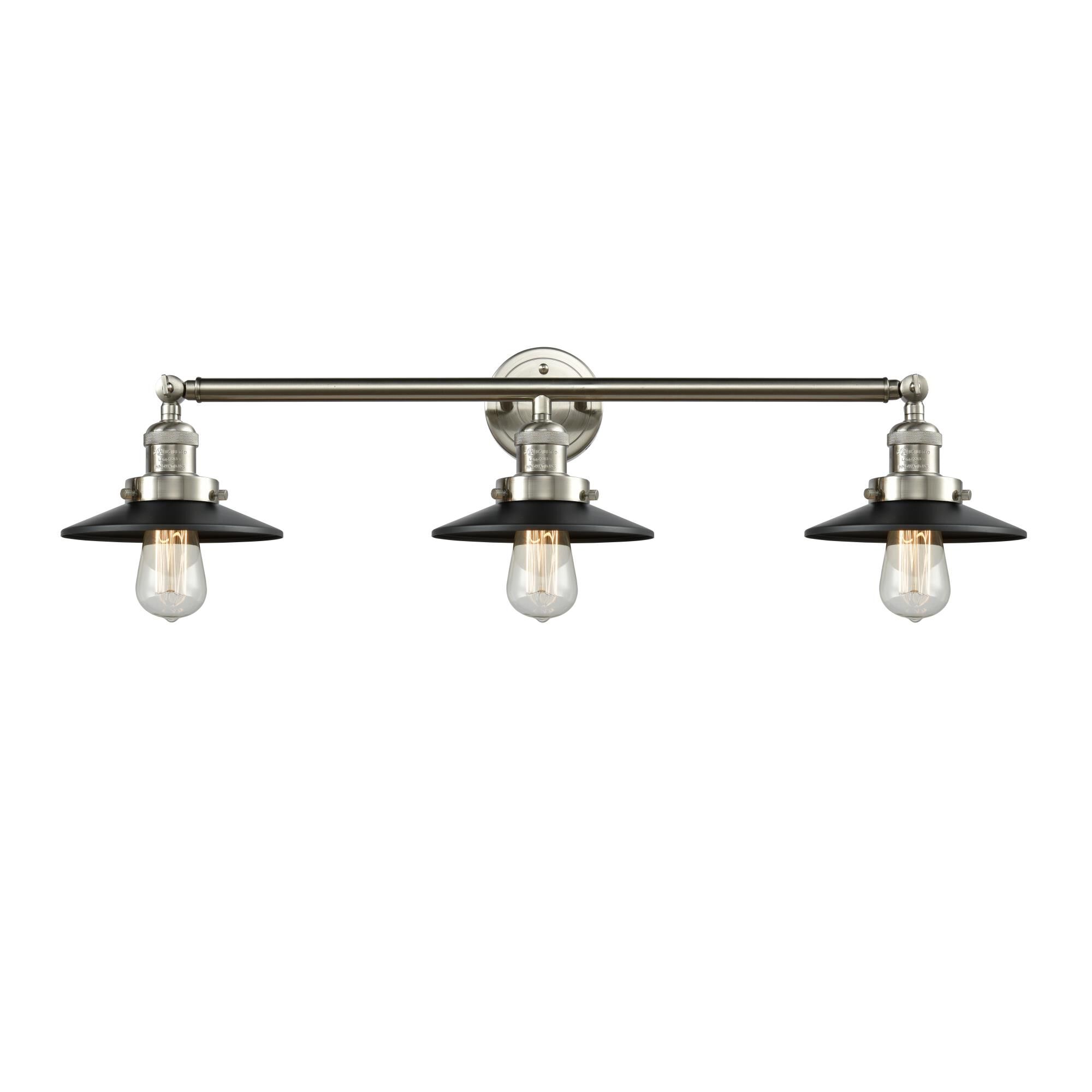 Bruno Marashlian Railroad 32 Inch 3 Light LED Bath Vanity Light by Innovations Lighting