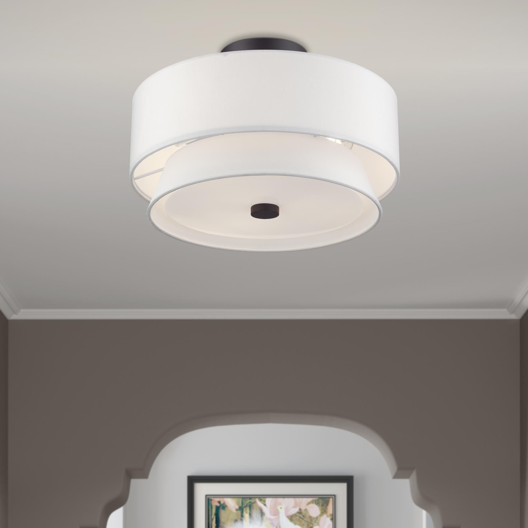 Fontana 15 Inch Semi Flush Mount by Livex Lighting