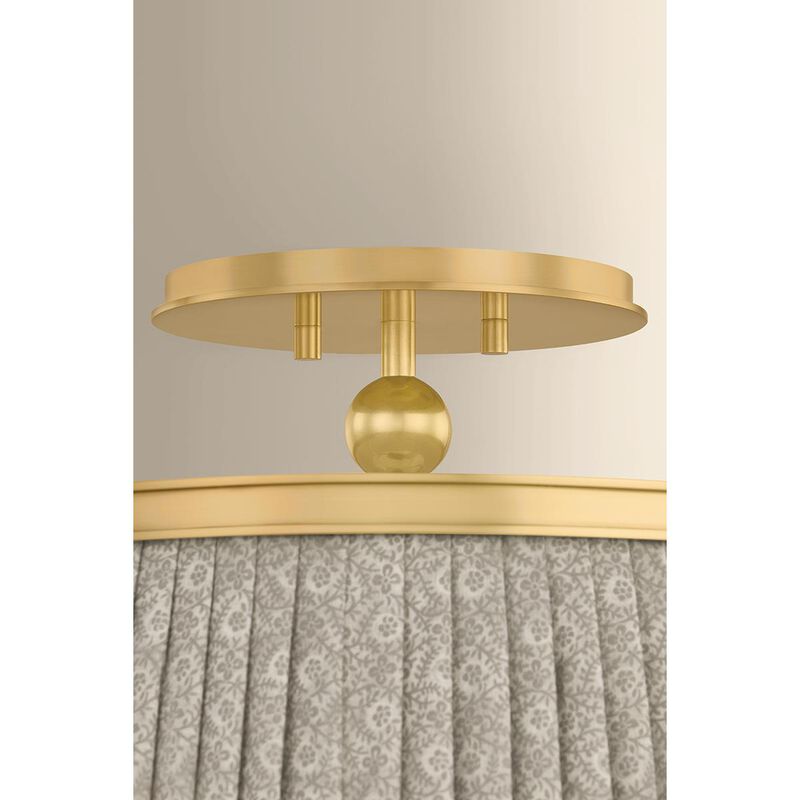 Valeria 16 Inch Semi Flush Mount by Hudson Valley Lighting