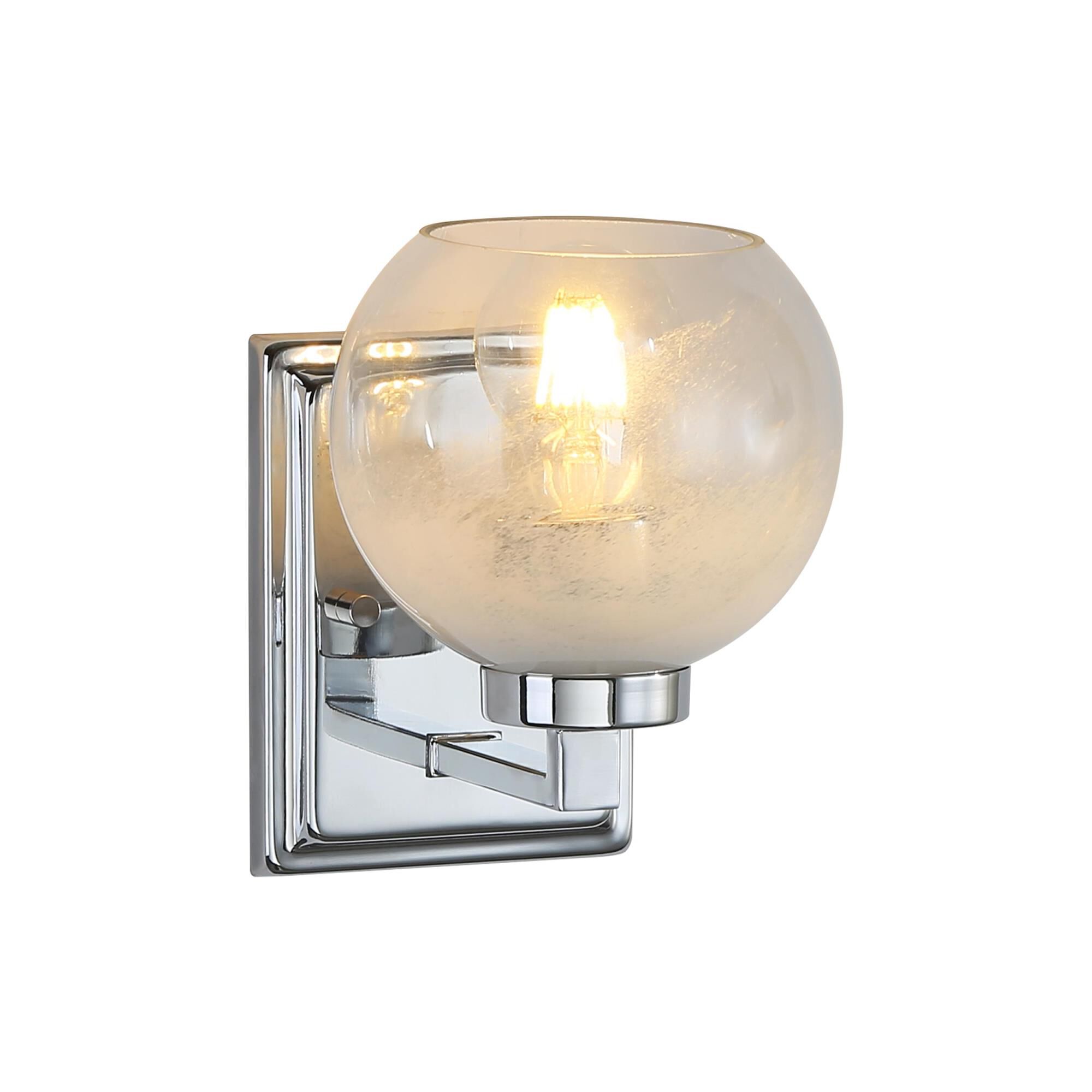 Shown in Chrome finish and Alabaster shade