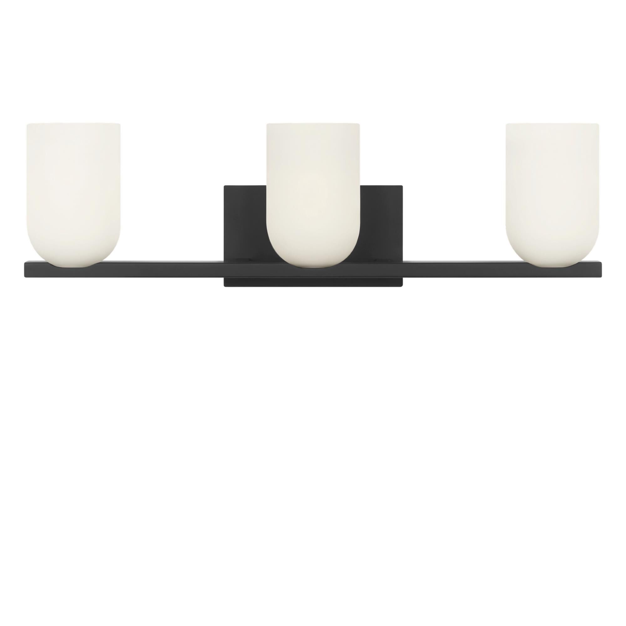 Shown in Midnight Black finish and Etched White glass