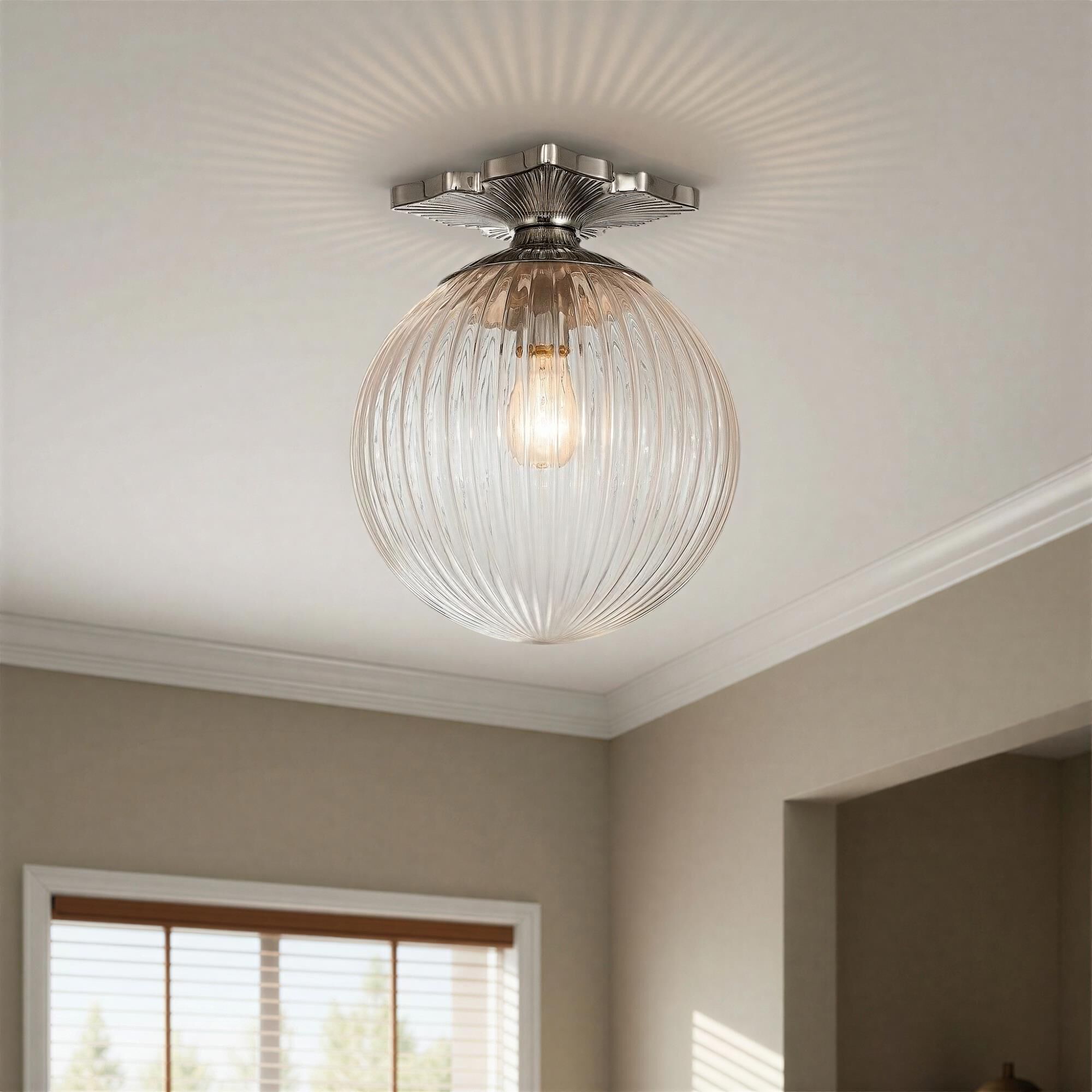 Orly 10 Inch Semi Flush Mount,