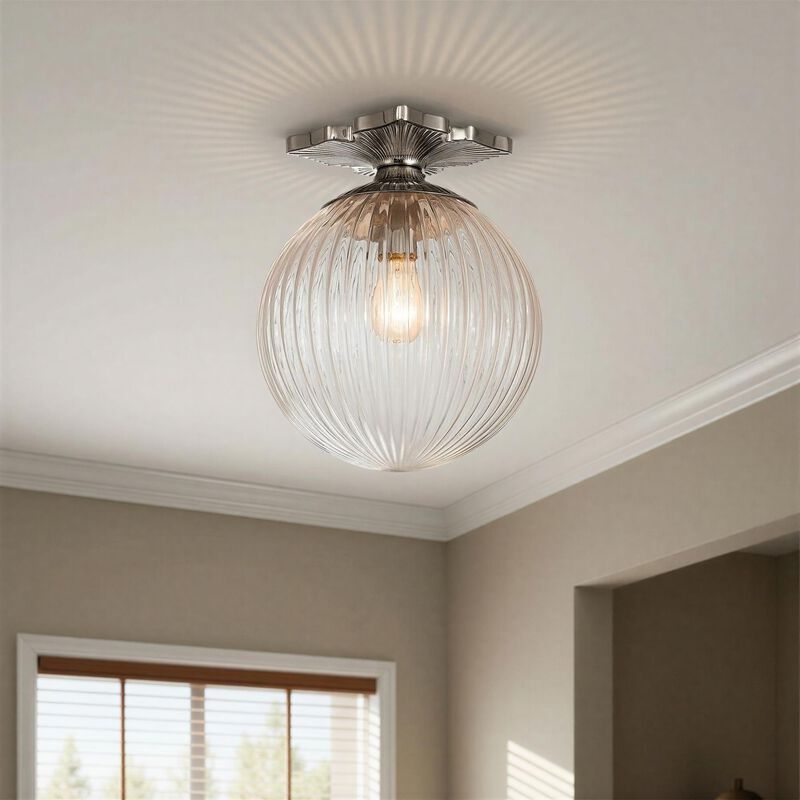 Orly 10 Inch Semi Flush Mount by Crystorama