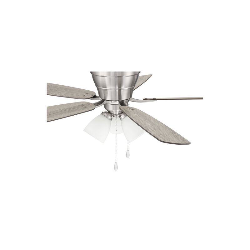Wheeler 52 3-Light 52 Inch Flush Mount Fan with Light Kit by Craftmade