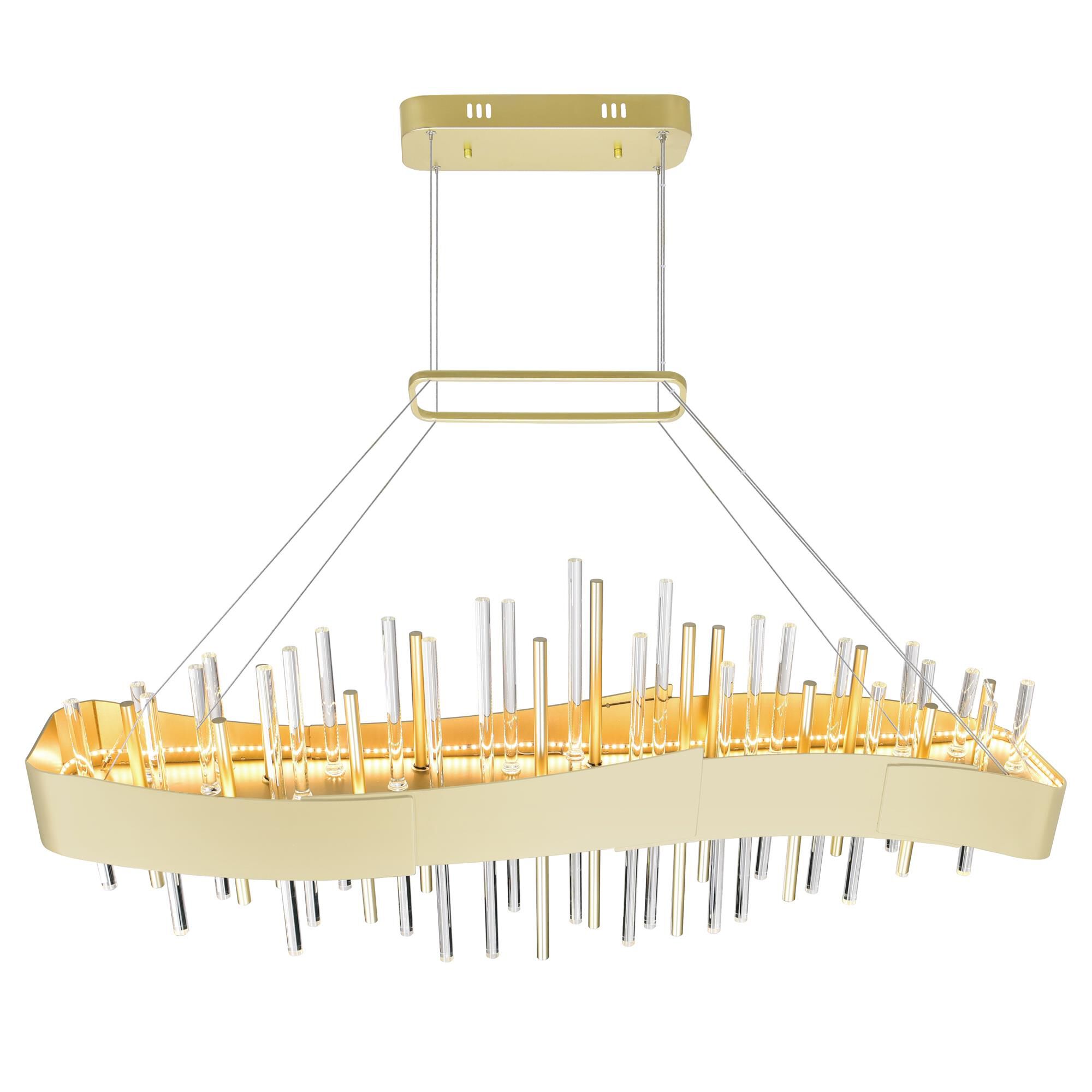 CWI Lighting Millipede 40 Inch LED Linear Suspension Light