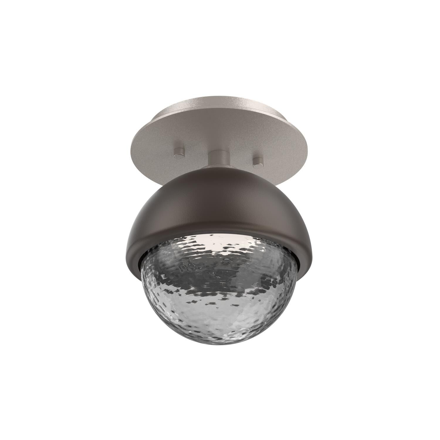 Shown in Beige Silver finish and Smoke glass and Flat Bronze accent