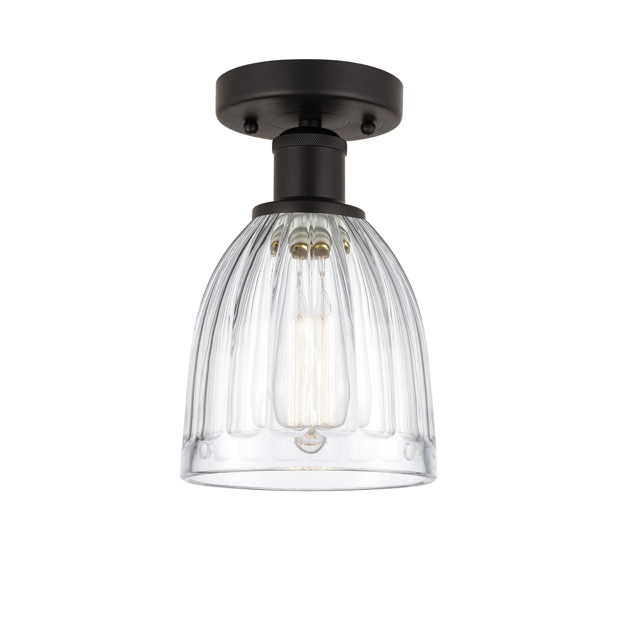 Shown in Oil Rubbed Bronze, Clear finish and Clear glass and Clear Glass shade