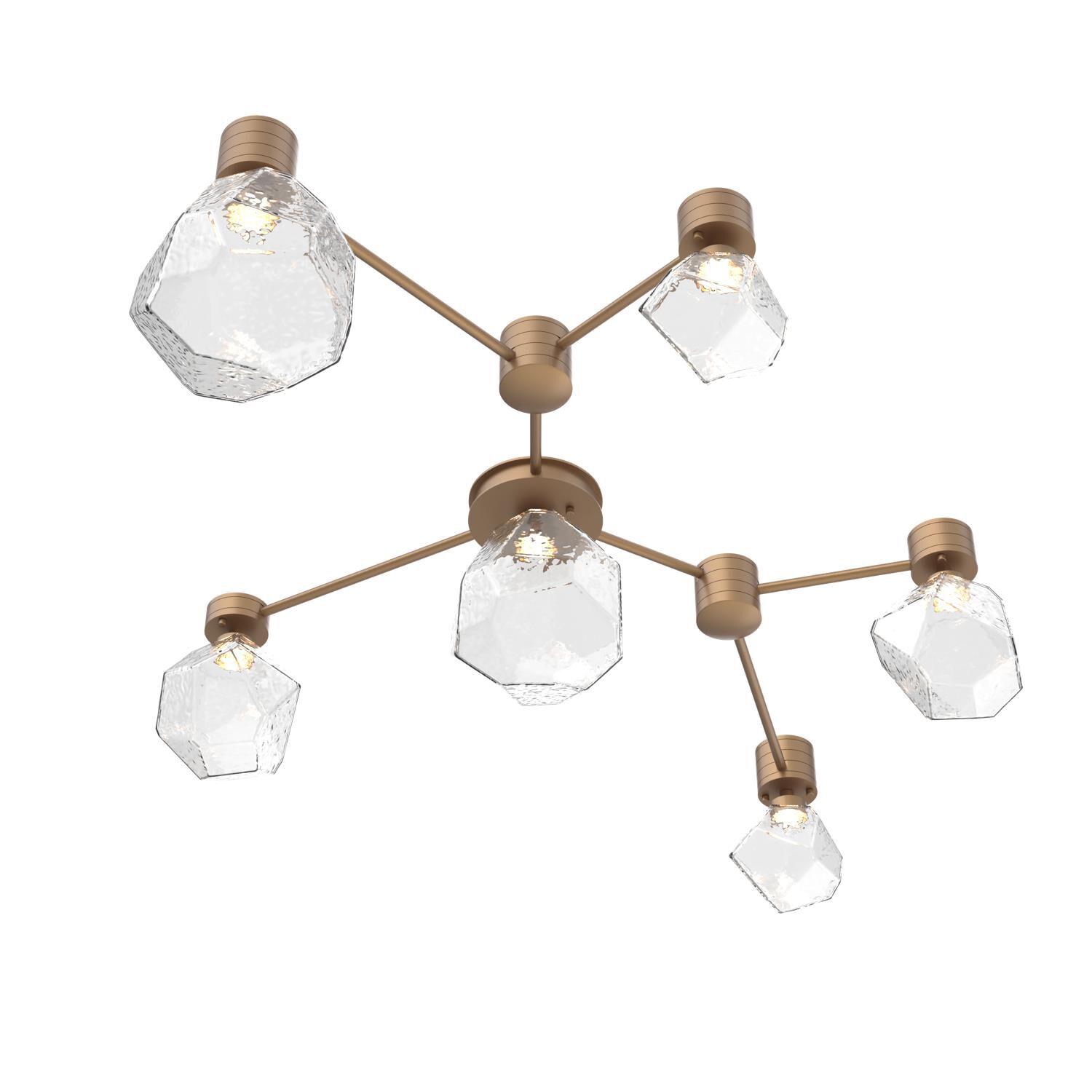 Levi Wilson Gem 38 Inch Semi Flush Mount by Hammerton Studio
