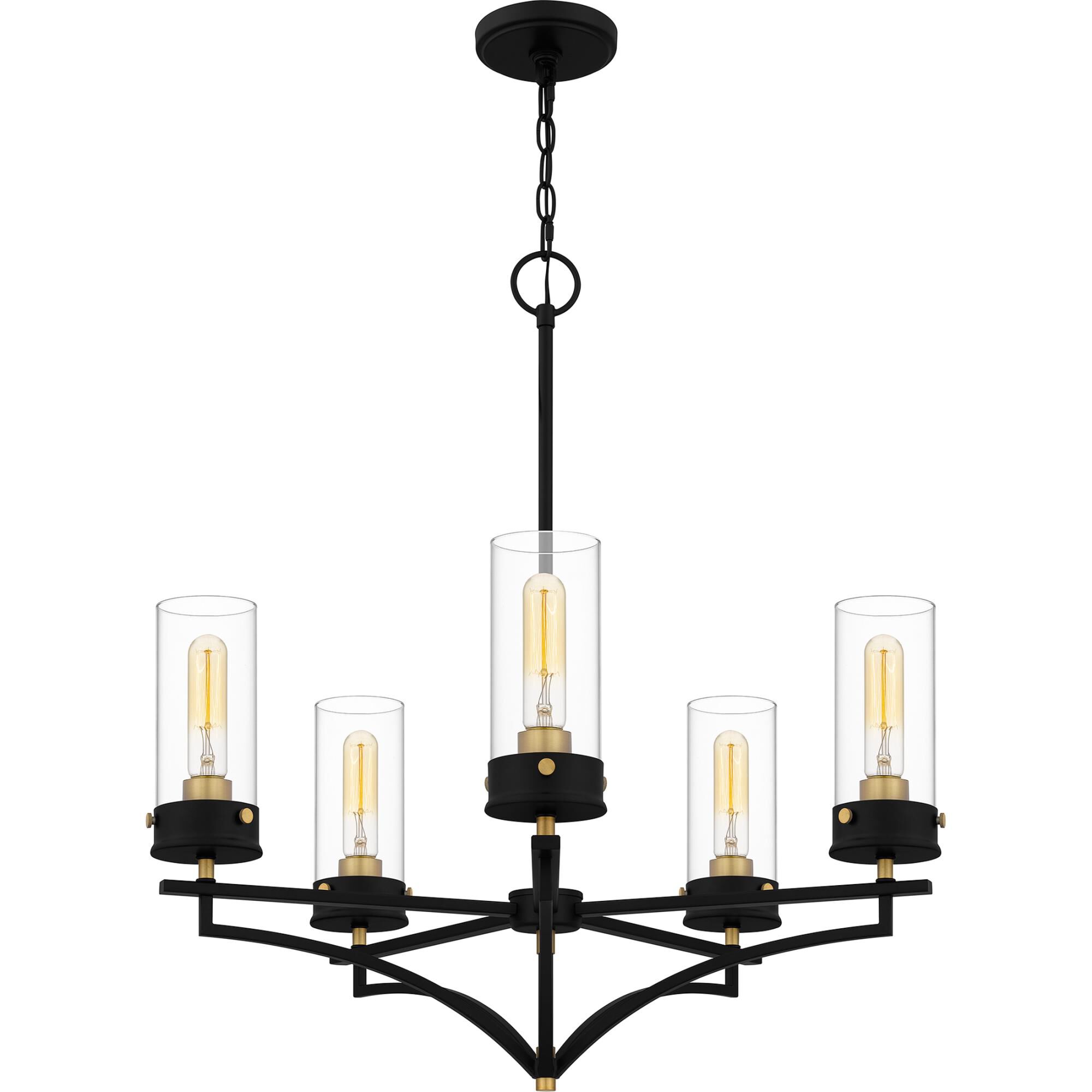 Hillside 26 Inch 5 Light Chandelier by Quoizel