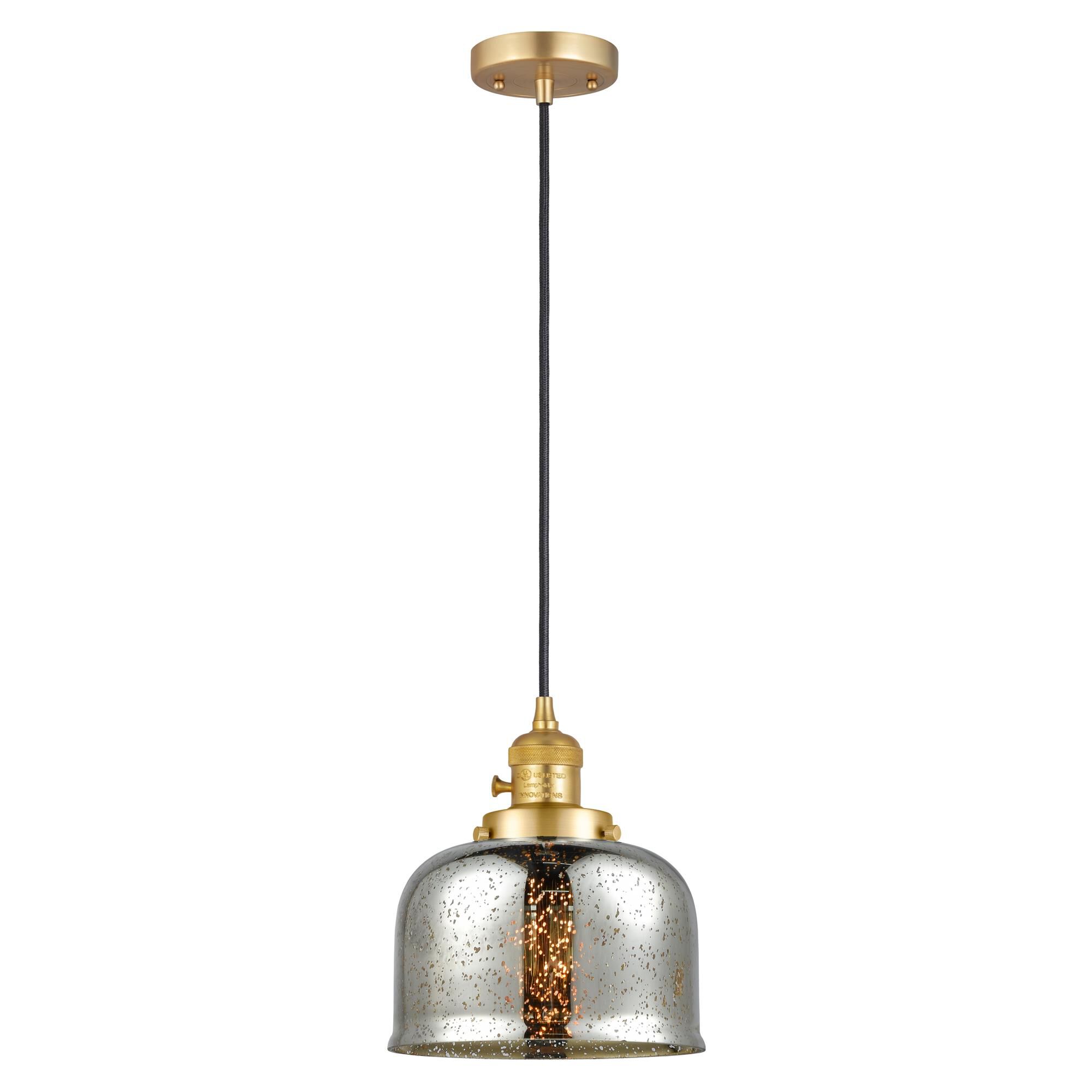 Shown in Satin Gold finish and Silver Plated Mercury glass
