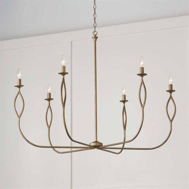 Cohen 44 Inch 6 Light Chandelier by Capital Lighting Fixture Company