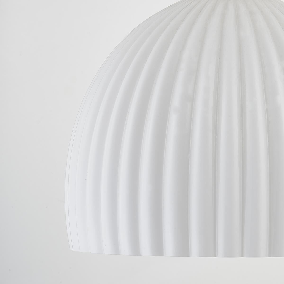 Shown in Aged Brass finish and Opal Glossy glass