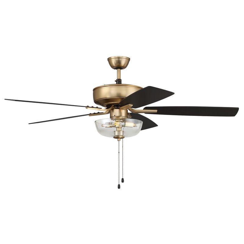 Pro Plus 52 Inch Ceiling Fan with Light Kit by Craftmade