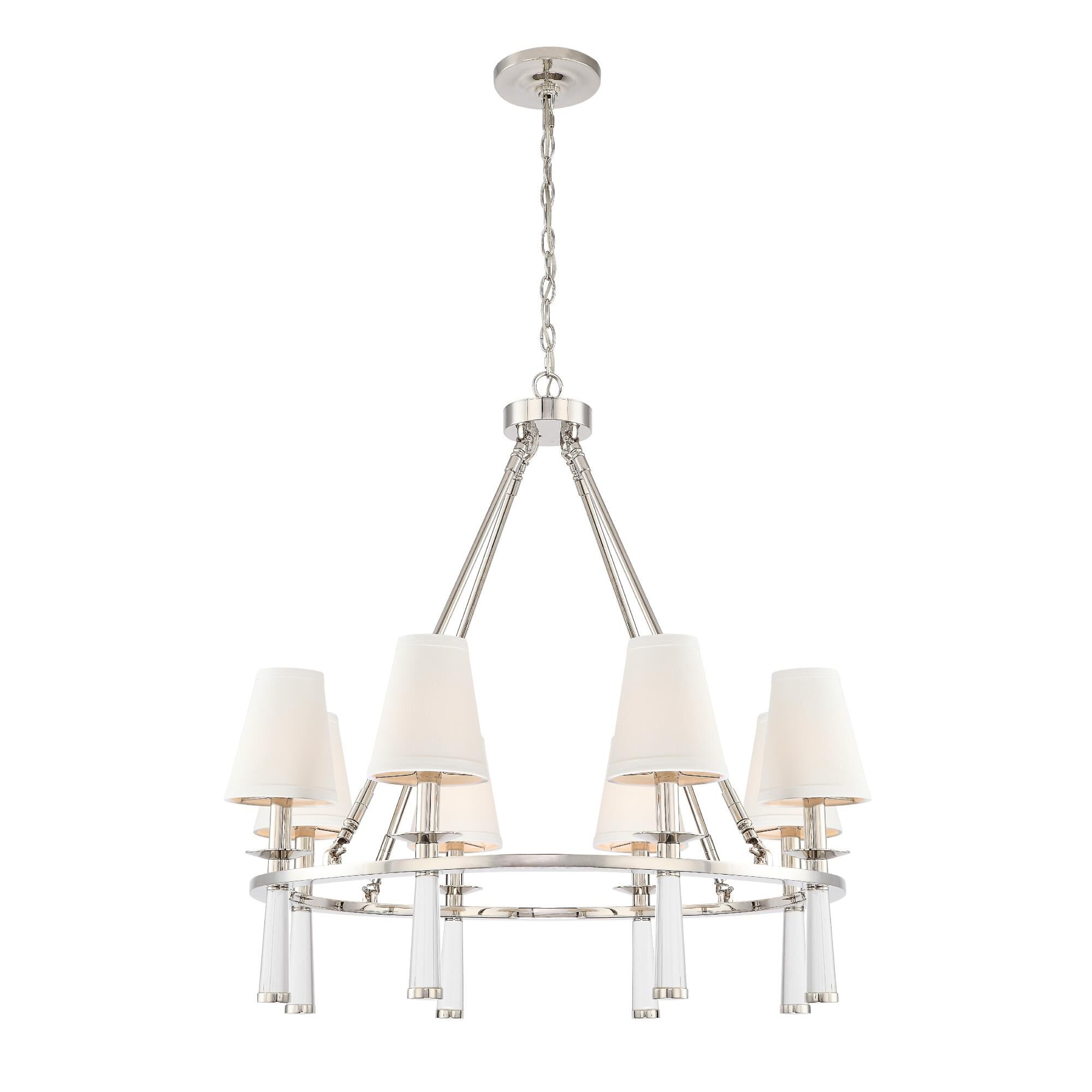 Baxter 31 Inch 8 Light Chandelier by Crystorama