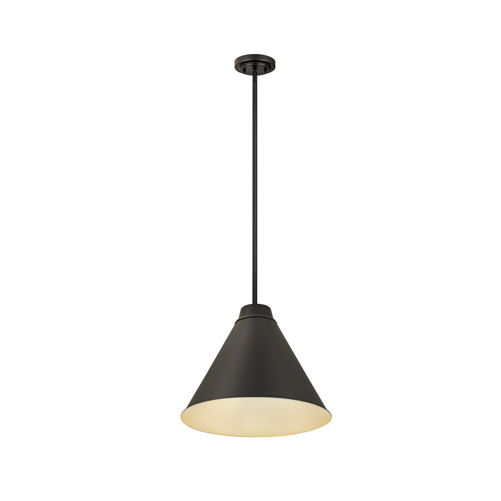 Shown in Matte Black finish and Iron glass and Iron shade