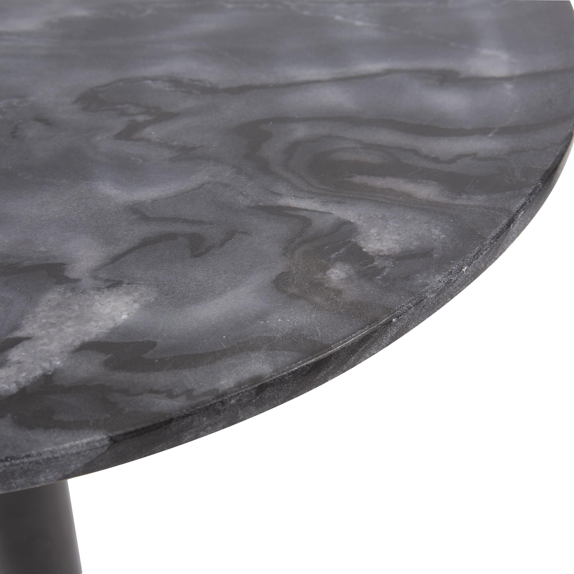 Shown in Polished Gold With Black Marble finish