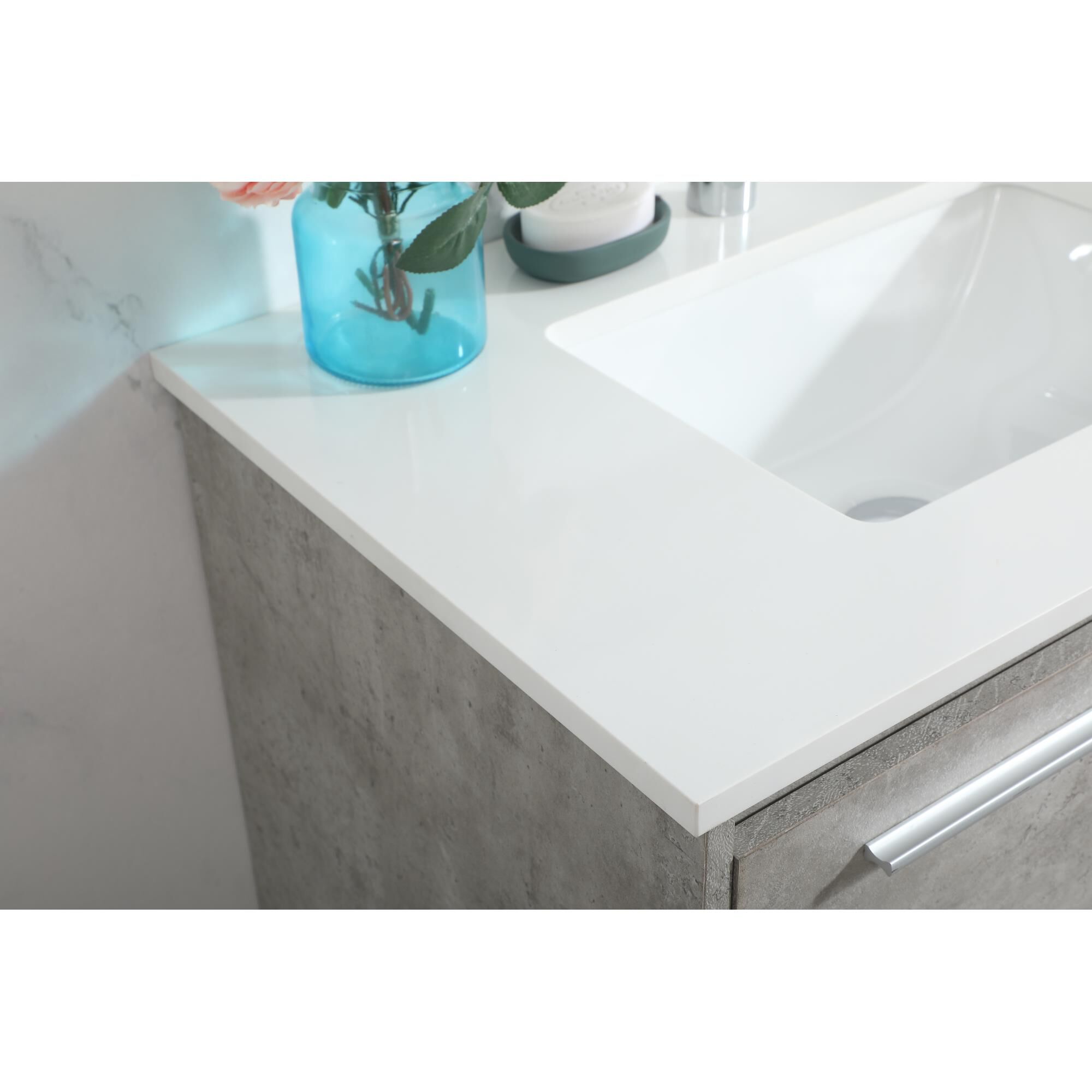 Shown in Concrete Grey finish