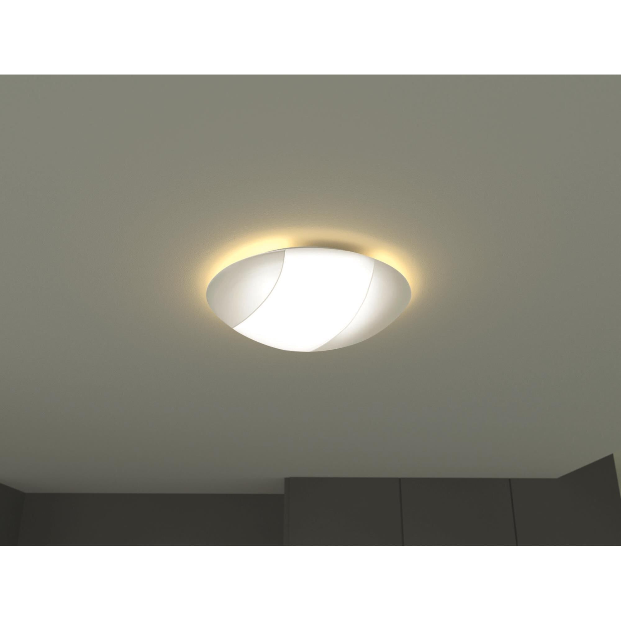Milan Veiled 13 Inch 1 Light LED Flush Mount by Arnsberg