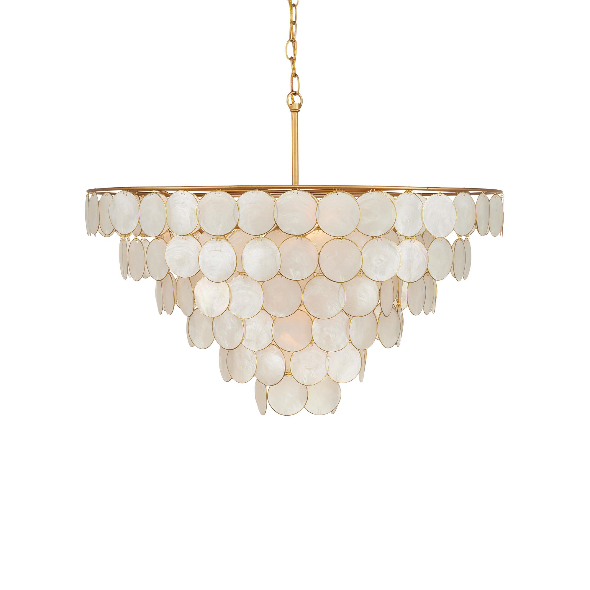 Bon Vivant 30 Inch 5 Light Semi Flush Mount,