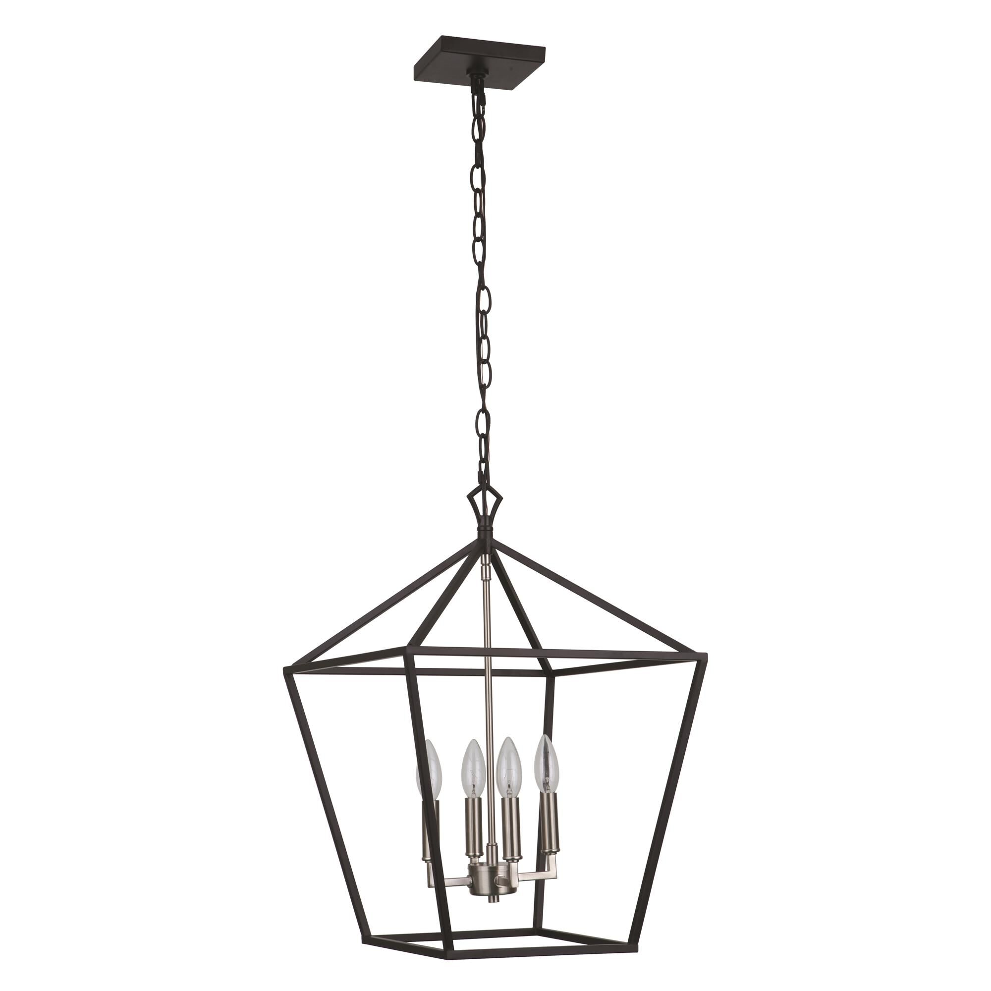 Shown in Flat Black/Brushed Polished Nickel finish