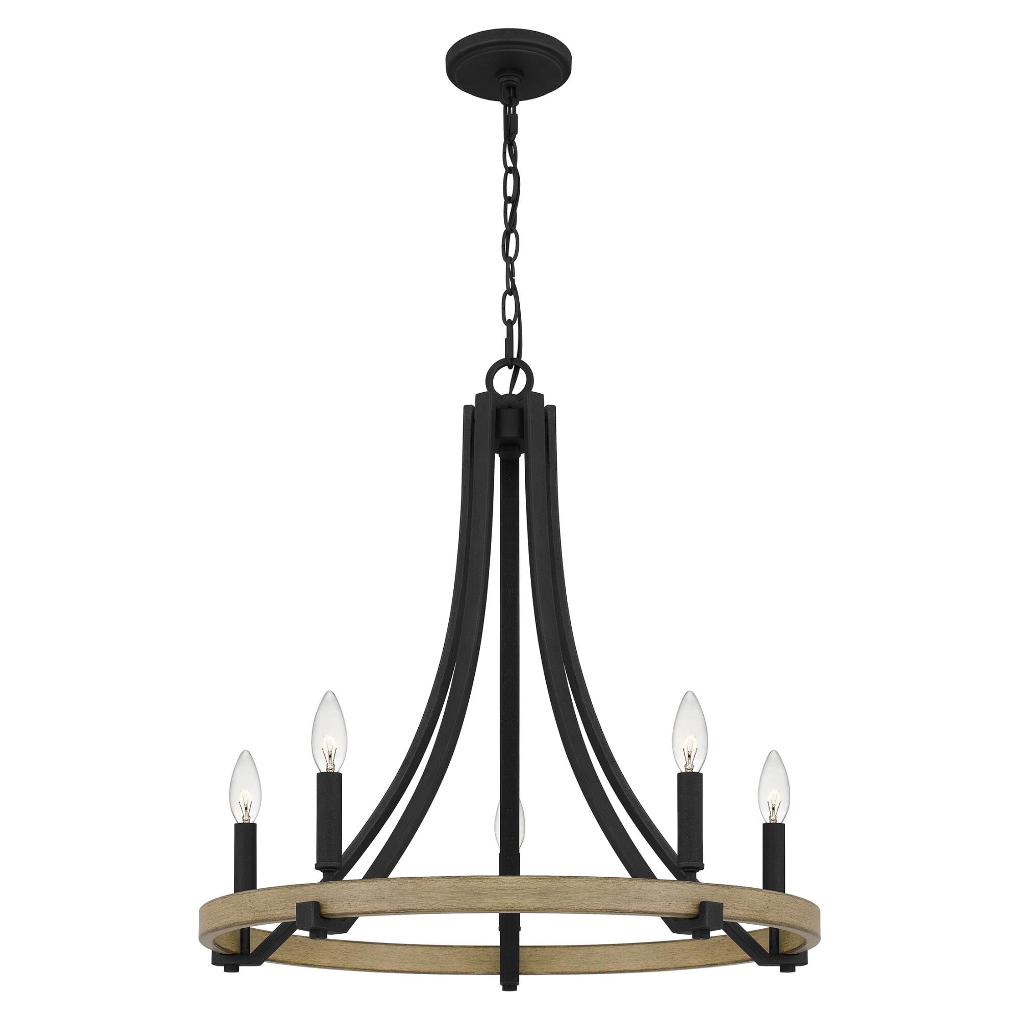 Colombes 24 Inch 5 Light Chandelier by Quoizel