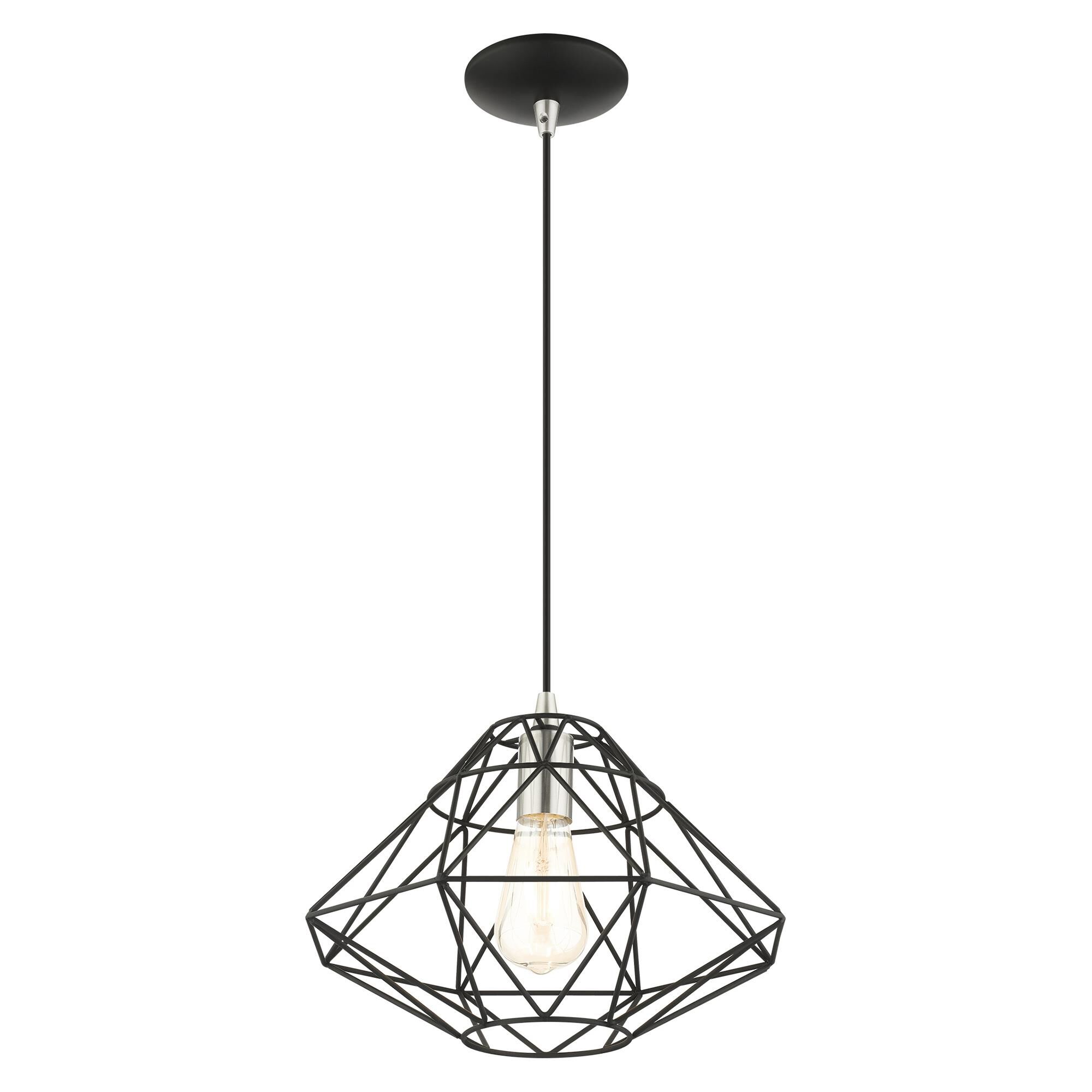 Shown in Black finish and Hand Welded Black shade