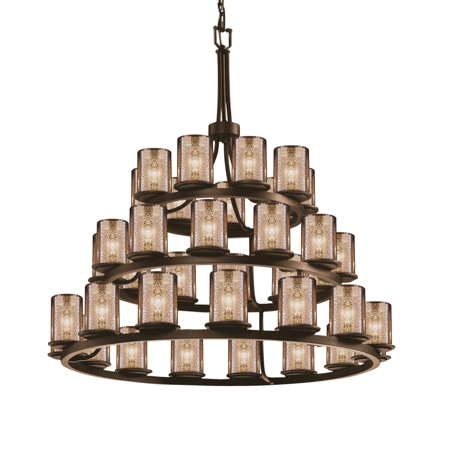 Fusion 42 Inch 36 Light Chandelier by Justice Design Group