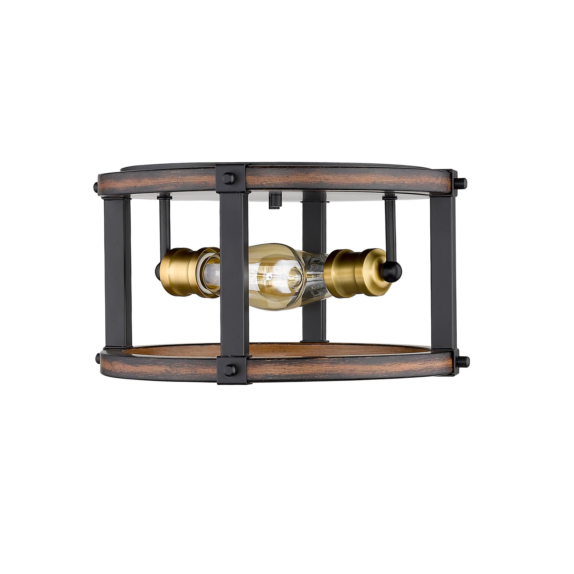 Shown in Rustic Mahogany finish and --- glass and --- shade