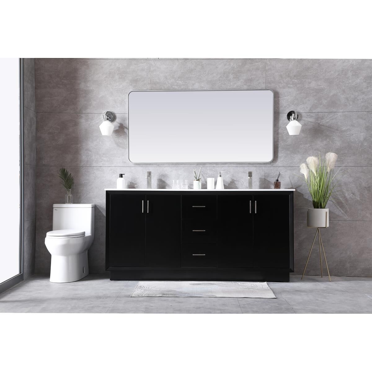 Hayes 72 Inch Bath Vanity by Elegant Decor