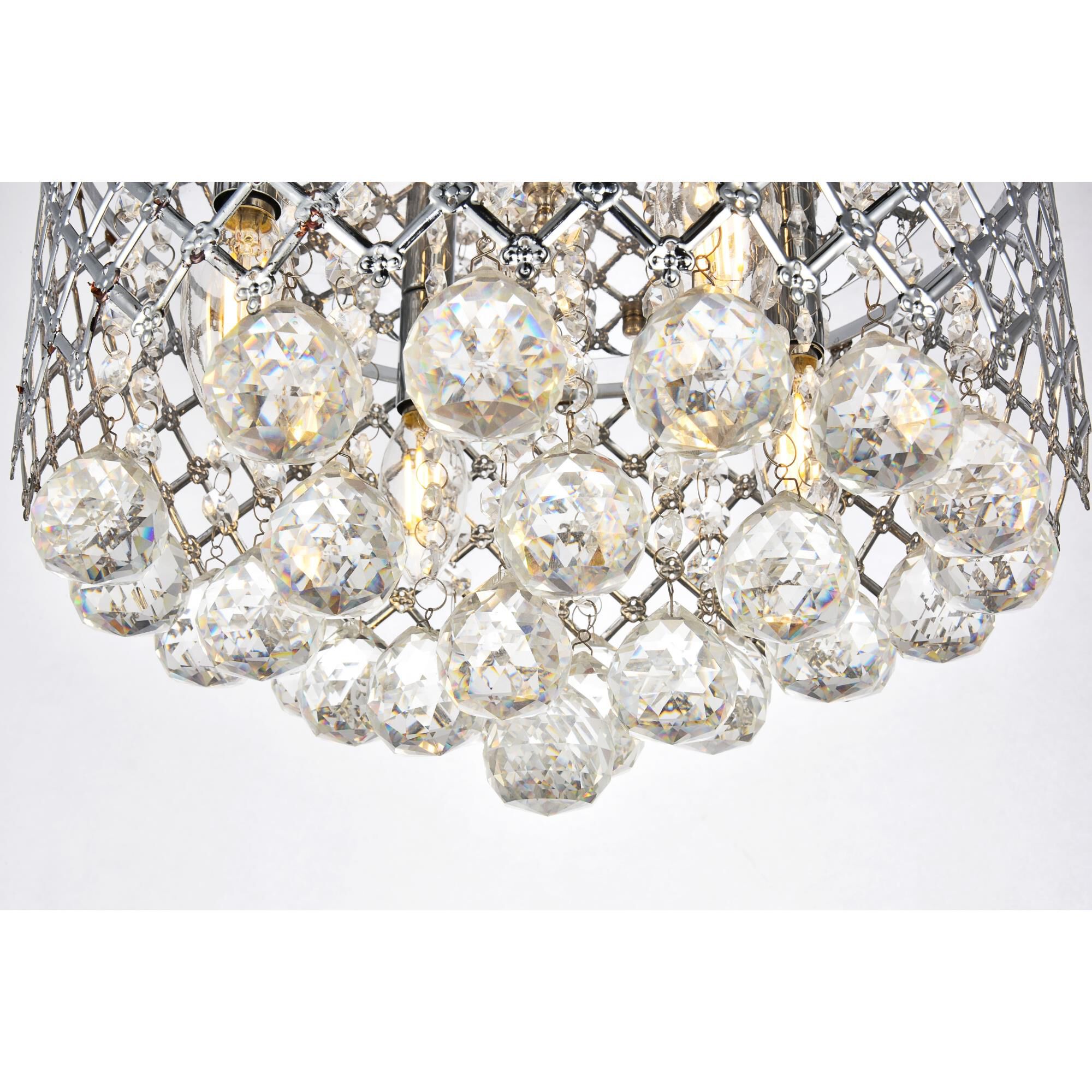Tully 13 Inch 4 Light Flush Mount by Elegant Lighting