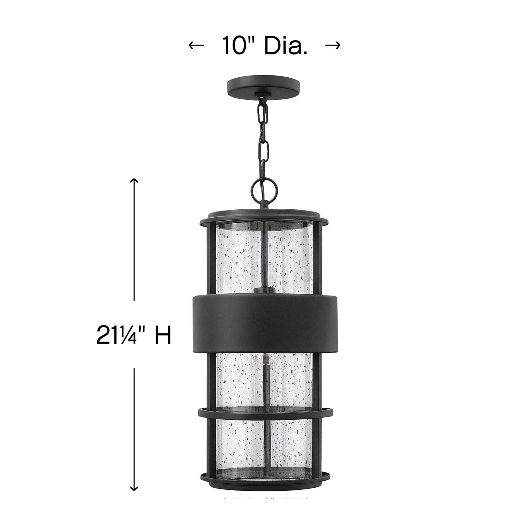 Shown in Satin Black finish and Clear Seedy glass