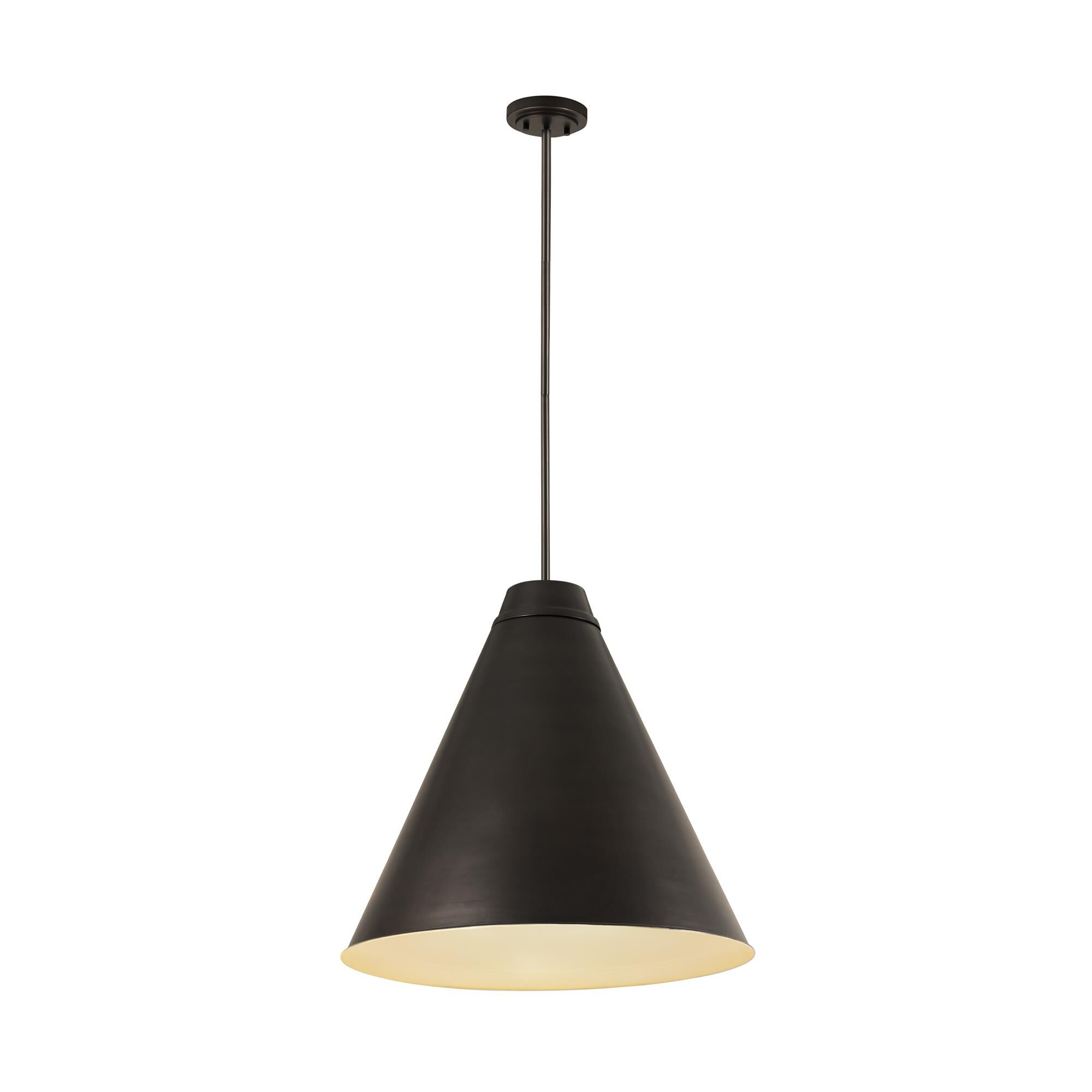 Shown in Bronze Plate finish and Iron glass and Iron shade