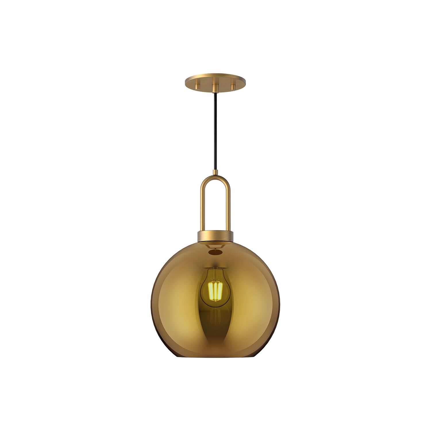 Shown in Aged Gold finish and Copper glass